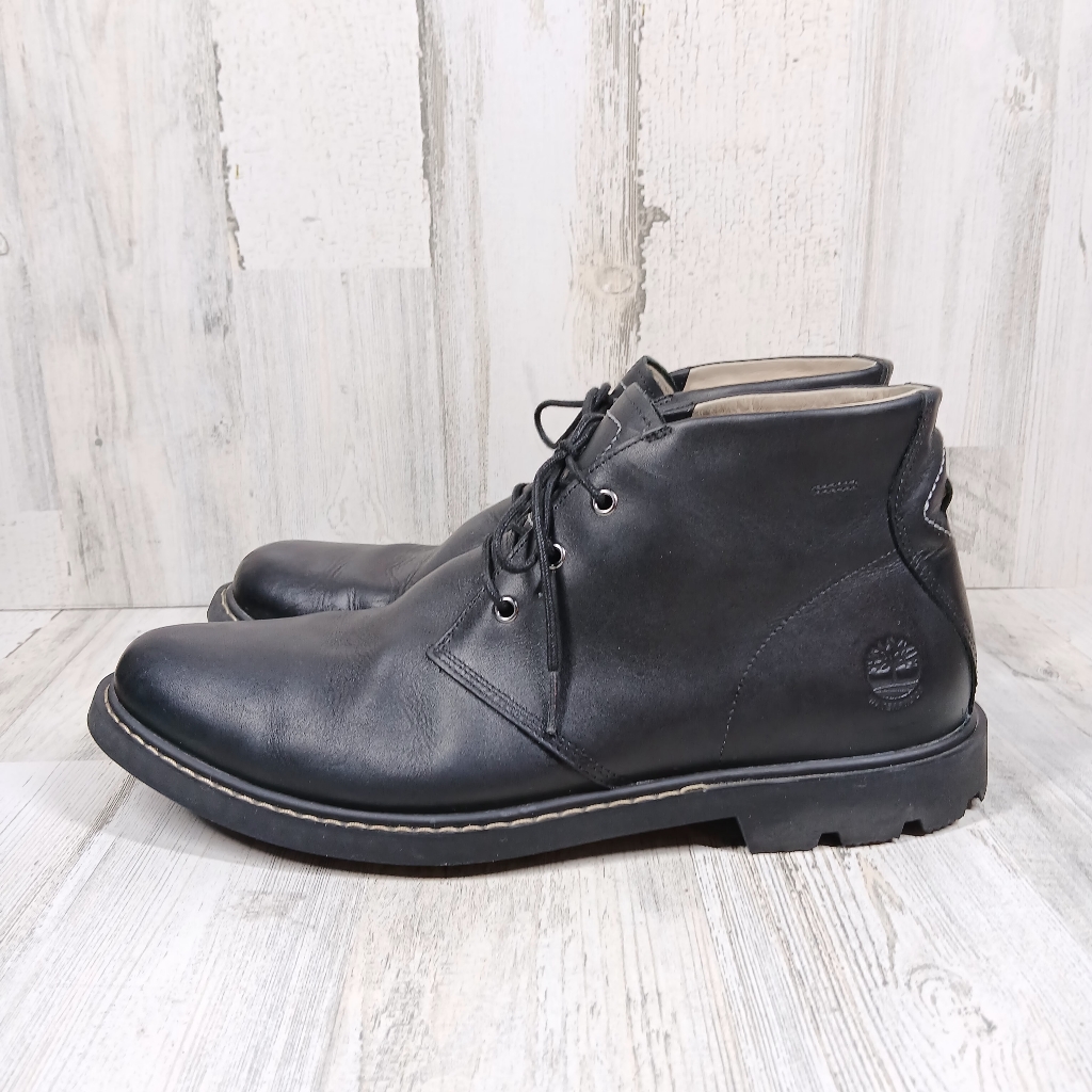 Timberland Earthkeepers Black Leather Waterproof Lace-Up Boots #1514